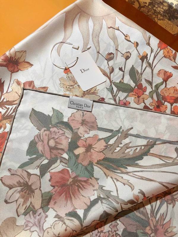 Dior silk scarf 90X90cm E17 (16)